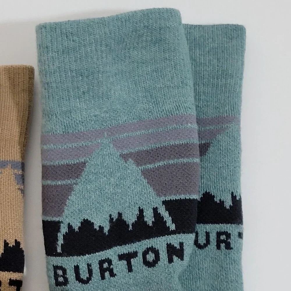 Burton‎ Ski Socks Womens Size S/M (4-6.5) Emblem Midweight 2 Pair Winter Hiking